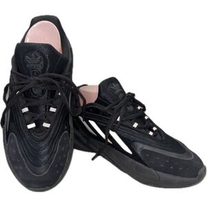 Adidas Ozelia Sneaker Women's Size 7.5 Black Lace Up Athletic‎ Synthetic Suede